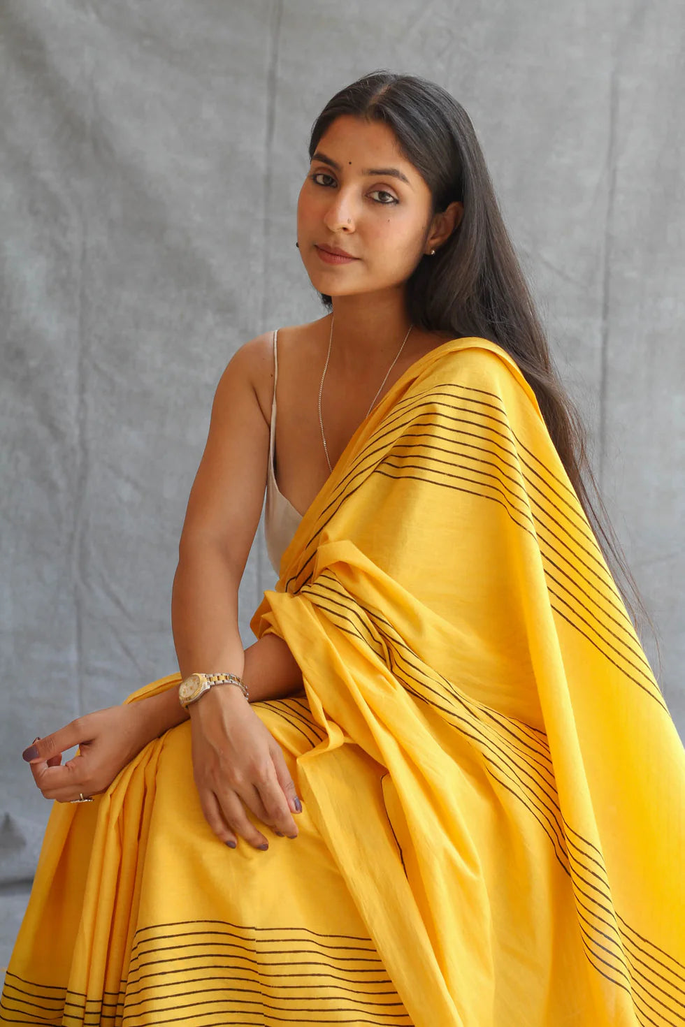 LOOK ELEGANT PREMIUM LINEN COTTON SAREE