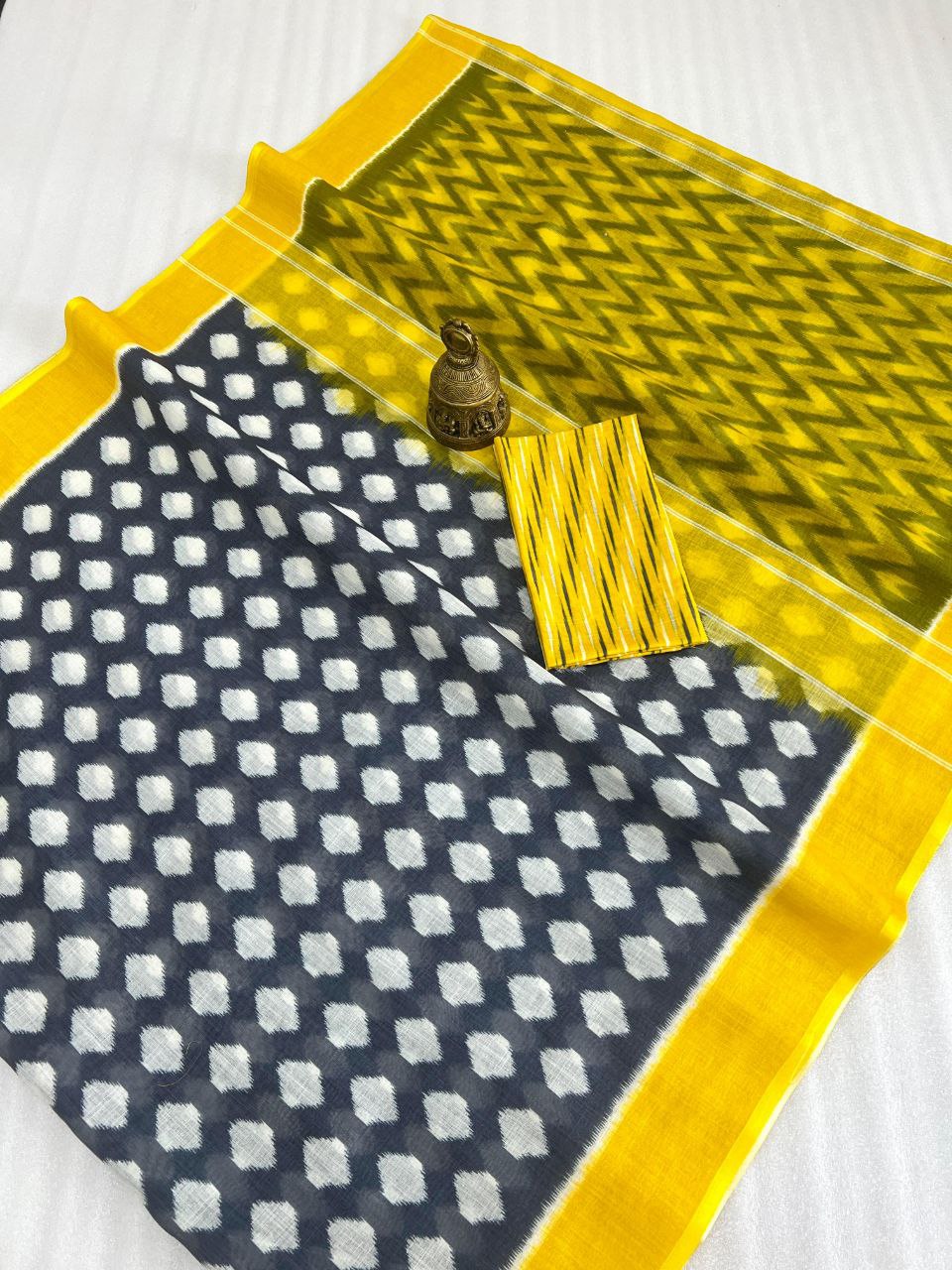 SURAJ KI CHAAV PREMIUM LINEN COTTON SAREE