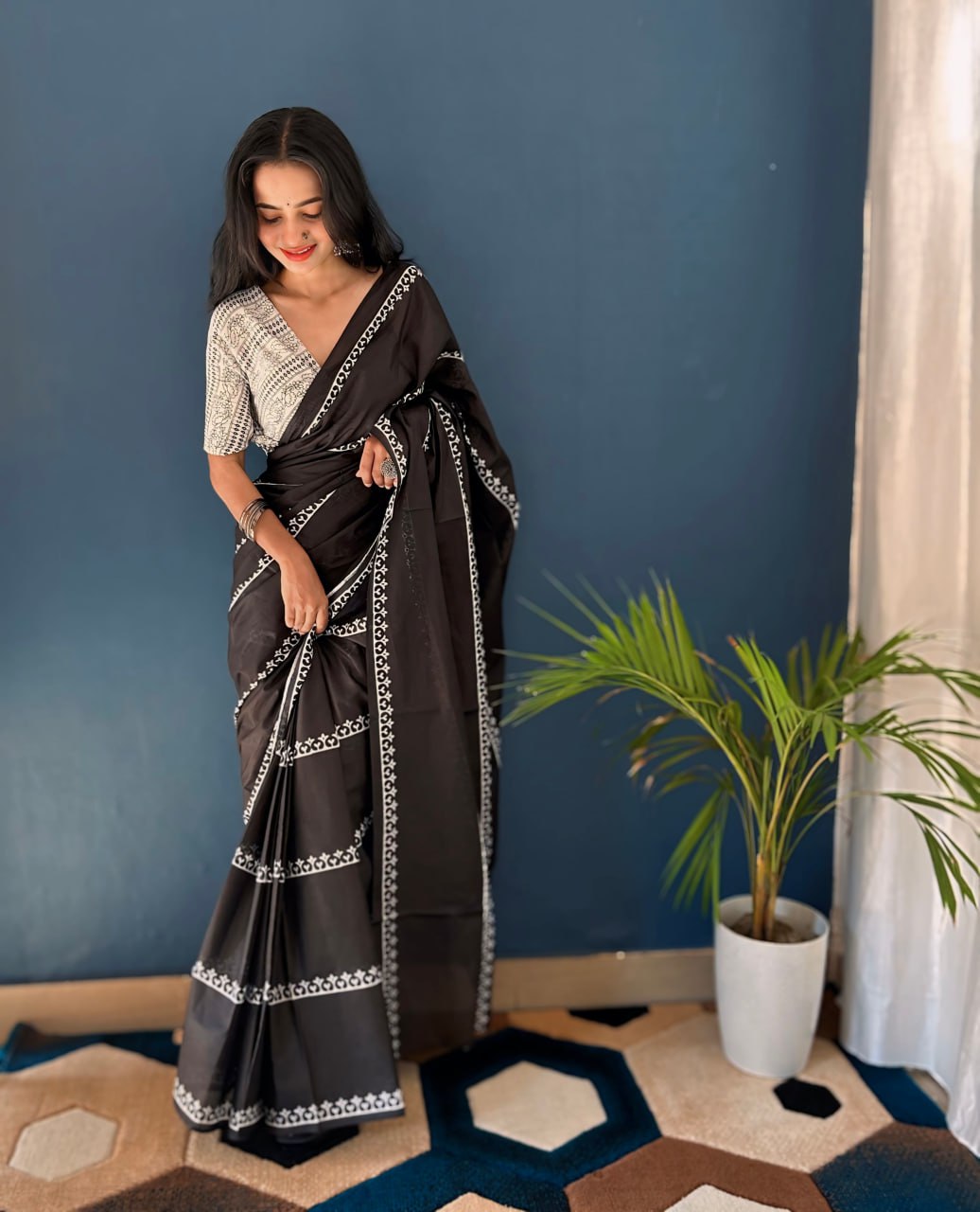 VINTAGE VIBES PREMIUM LINEN COTTON SAREE