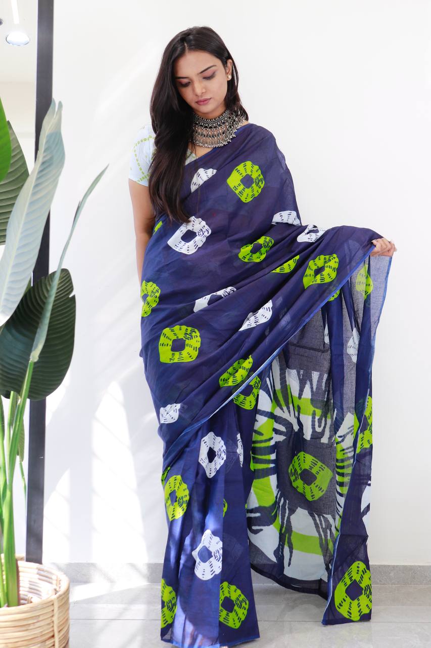 MY DESI AVATARPREMIUM LINEN COTTON SAREE