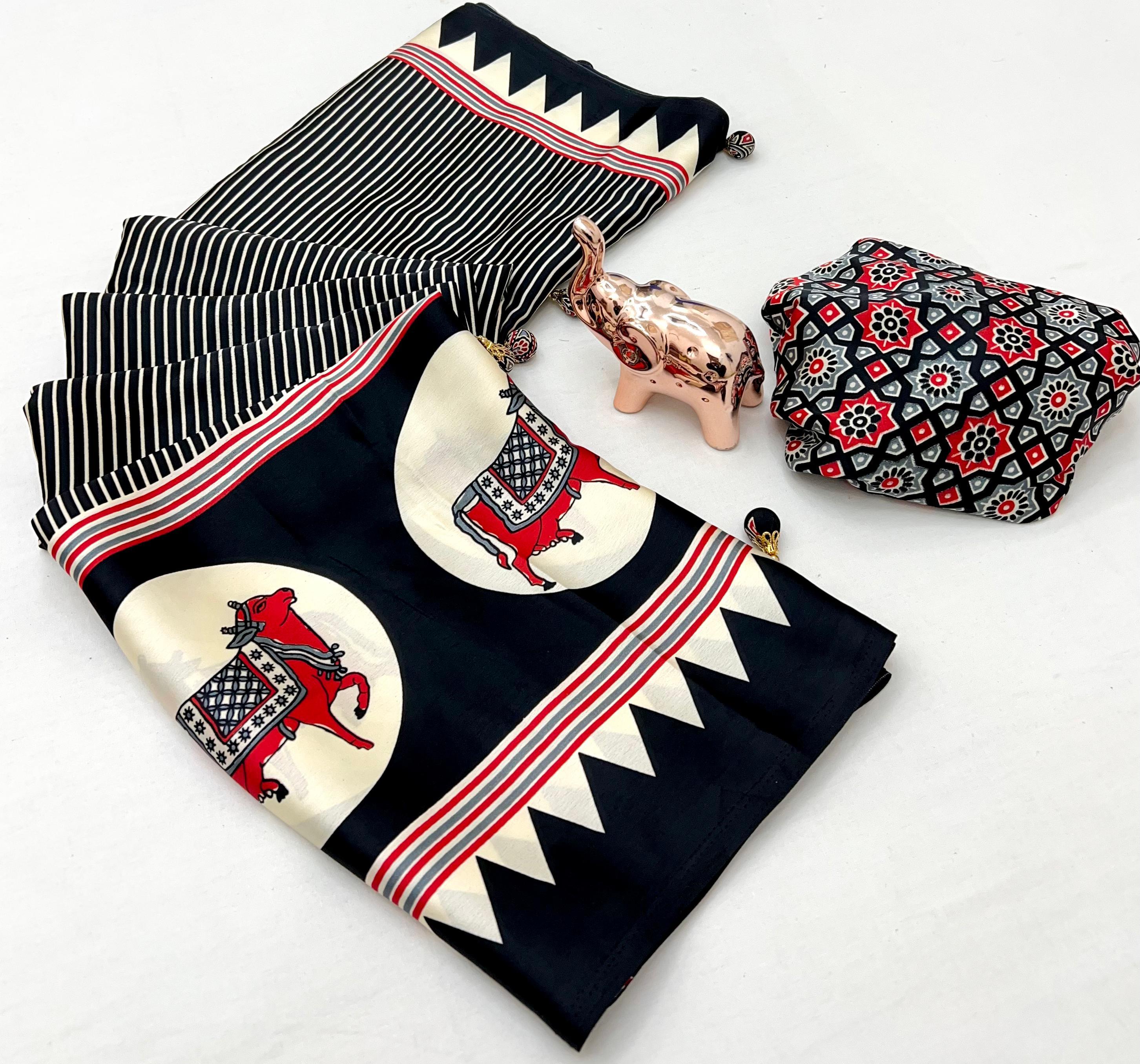 FEELING FABULOUS PREMIUM MODAL GAJJI SILK SAREE