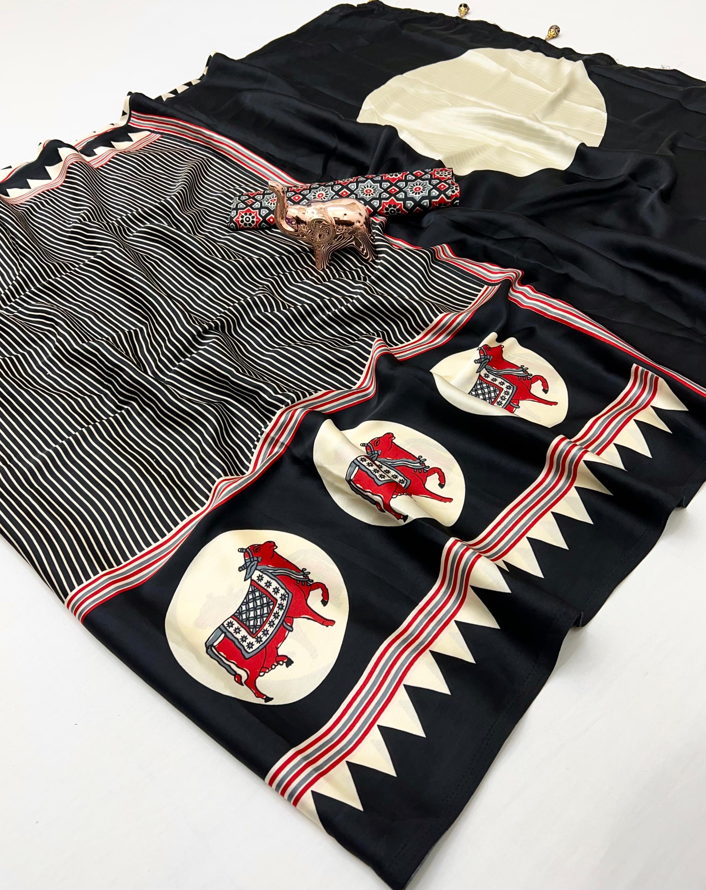 FEELING FABULOUS PREMIUM MODAL GAJJI SILK SAREE