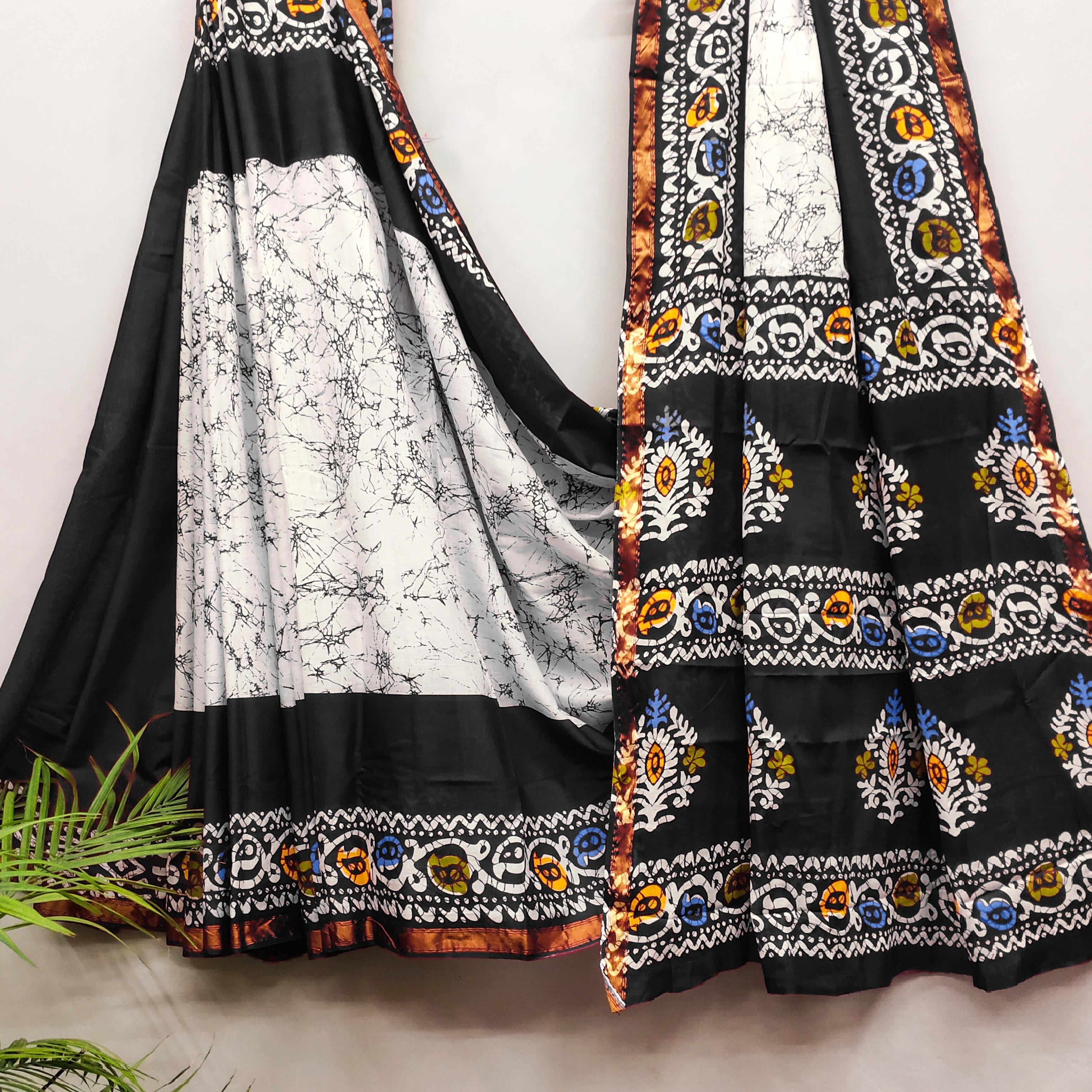 RANGREIZ WALI PREMIUM BAGRU COTTON SAREE